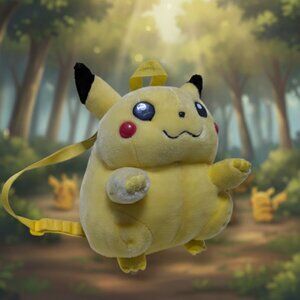 Pikachu Plush Backpack – Pokémon | 12” Soft Kids Backpack